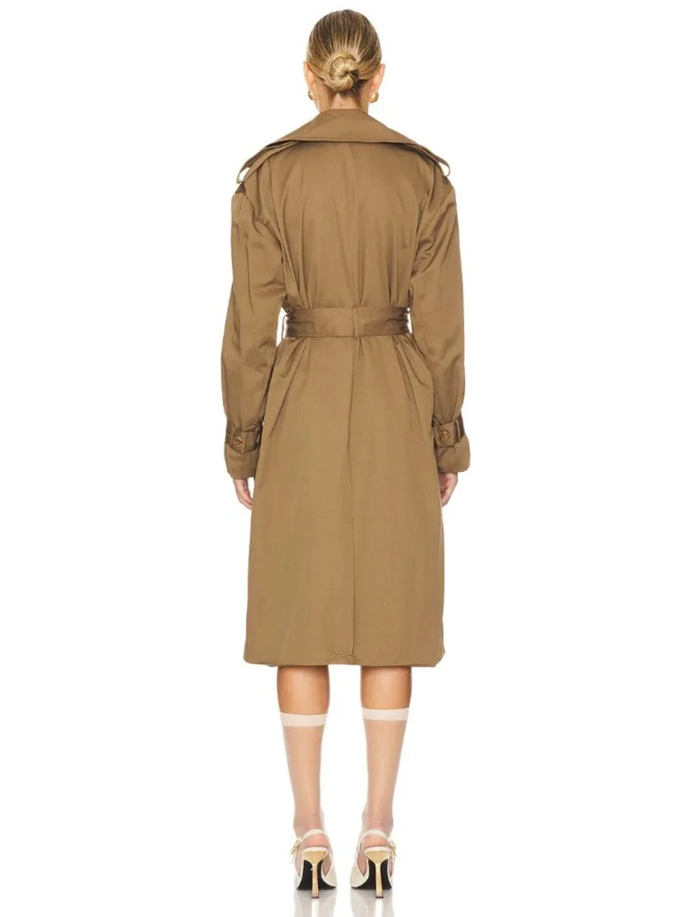 Bardot Halle Trench Coat in Khaki